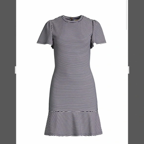 Nwt ! MICHAEL Michael Kors Stripe T-Shirt Dress - Picture 1 of 5
